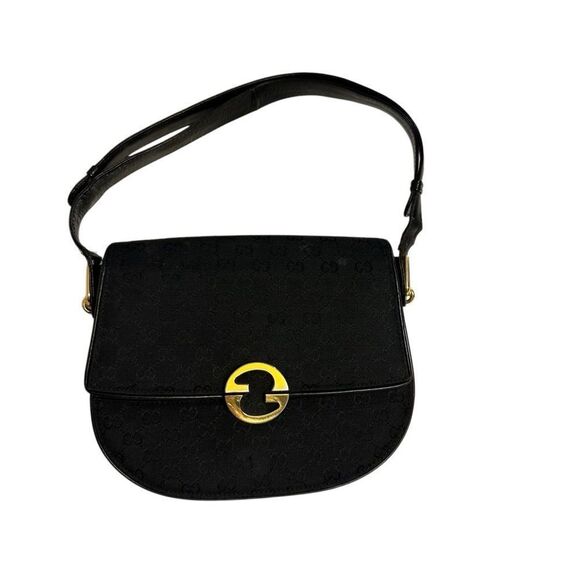Gucci Black Shoulder Bag with Gold Hardware - Picture 2 of 13